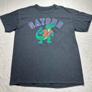 Florida Gators Retro Logo Distressed Graphic Tee Short Sleeve Elite Fan Men Sz L